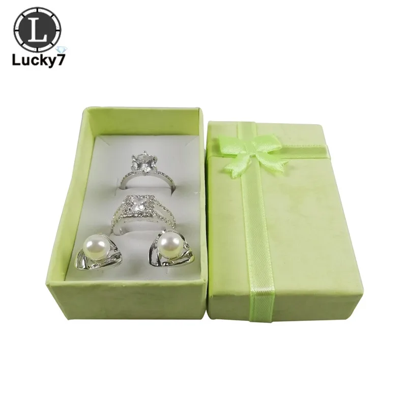 108pcs Paper Necklace Earrings Ring Box Jewelry Set