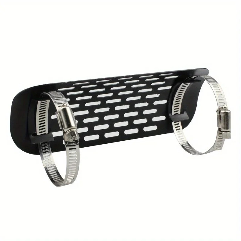 

Perforated Metal Exhaust Guard for Motorcycles - Anti-Burn Protection for Riders