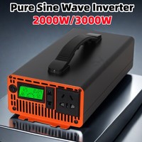 Inverter 12V 24V 48V 60V 72V To AC 110V 220V 230V Pure Sine Wave 50Hz 60Hz 2000W 3000W Car Power Inverter Frequency Converter