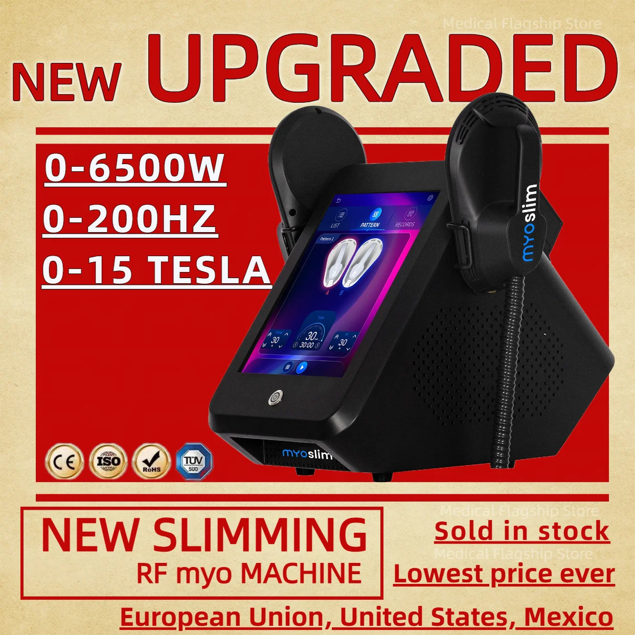 

MYOslim Nova Hi-emt машина для наращивания мышц тела Neo RF сжигание жира, скульптура живота, машина для похудения мышц