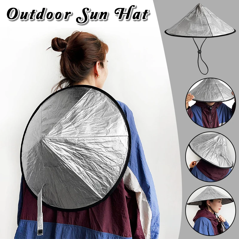 

Foldable Sun Hat Women Men UV Protection Wide Brim Bucket Hat Quick Dry Lightweight Silver Coated Rainproof for Hiking Camping