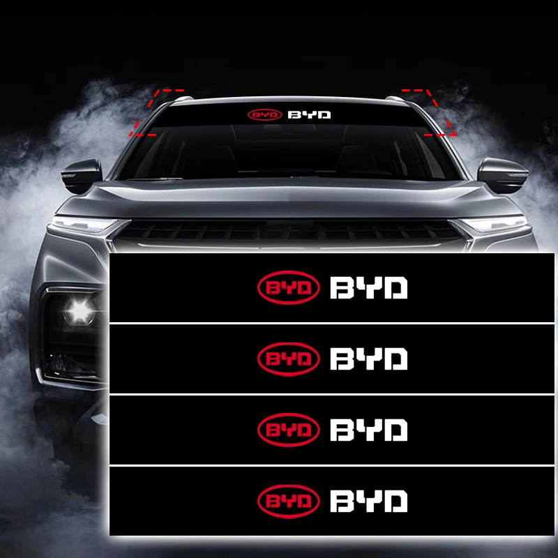 

﻿Car Front Windshield Stickers Front and Rear Decorative Decals Sticker For BYD Qing Song Tang Yuan F3 F0 S6 S7 E5 E6 M6 G3 G5