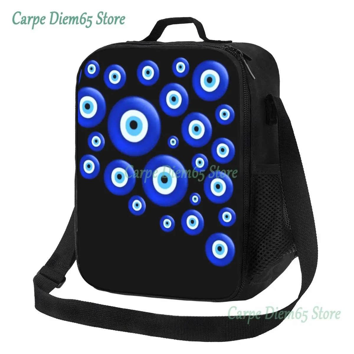 

Custom Evil Eye Lunch Bag Women Warm Cooler Insulated Lunch Boxes for Student School