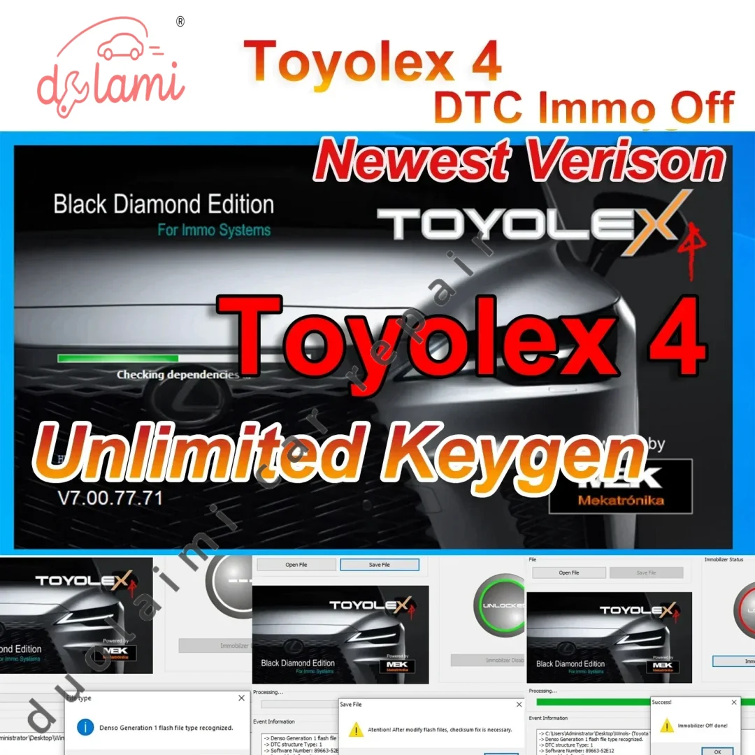 

Toyolex 4 с необмеженным ключом для Denso для Lexus Mascheramento, автомобильное программное обеспечение для дисплея DTC, инструмент PK Toyolex4