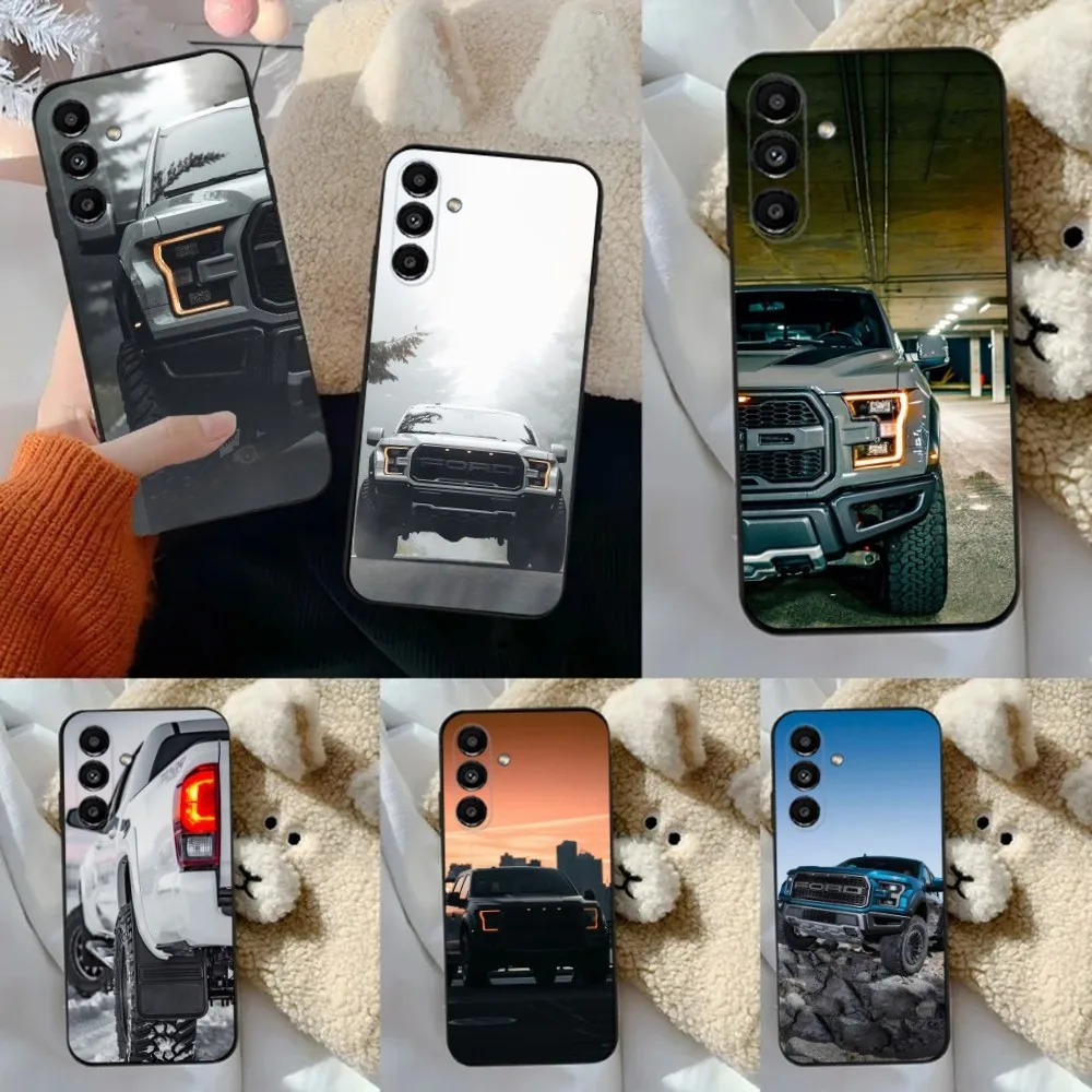

F-Ford f150 Phone Case For Samsung S24,23,22,30,21,10,9,Ultra,Plus,Lite,FE,5G Black Soft Case