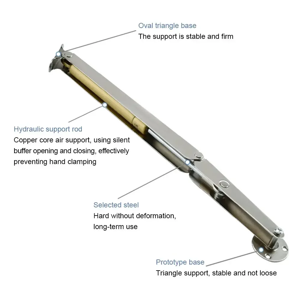 New Hydraulic pressure Gas Spring dampers 60/80/100/150/200N Door Lift Support Kitchen cabinet Hinge Stay Strut Furniture Lift