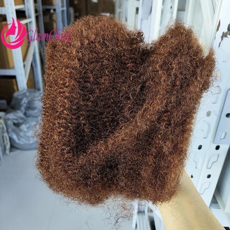 18 Polegadas 4 #   Cabelo Humano Afro Kinky Premium em Bulk 30g/50g Textura 4C Extensões de Locs Cabelo Virgem Não Processado para Tranças