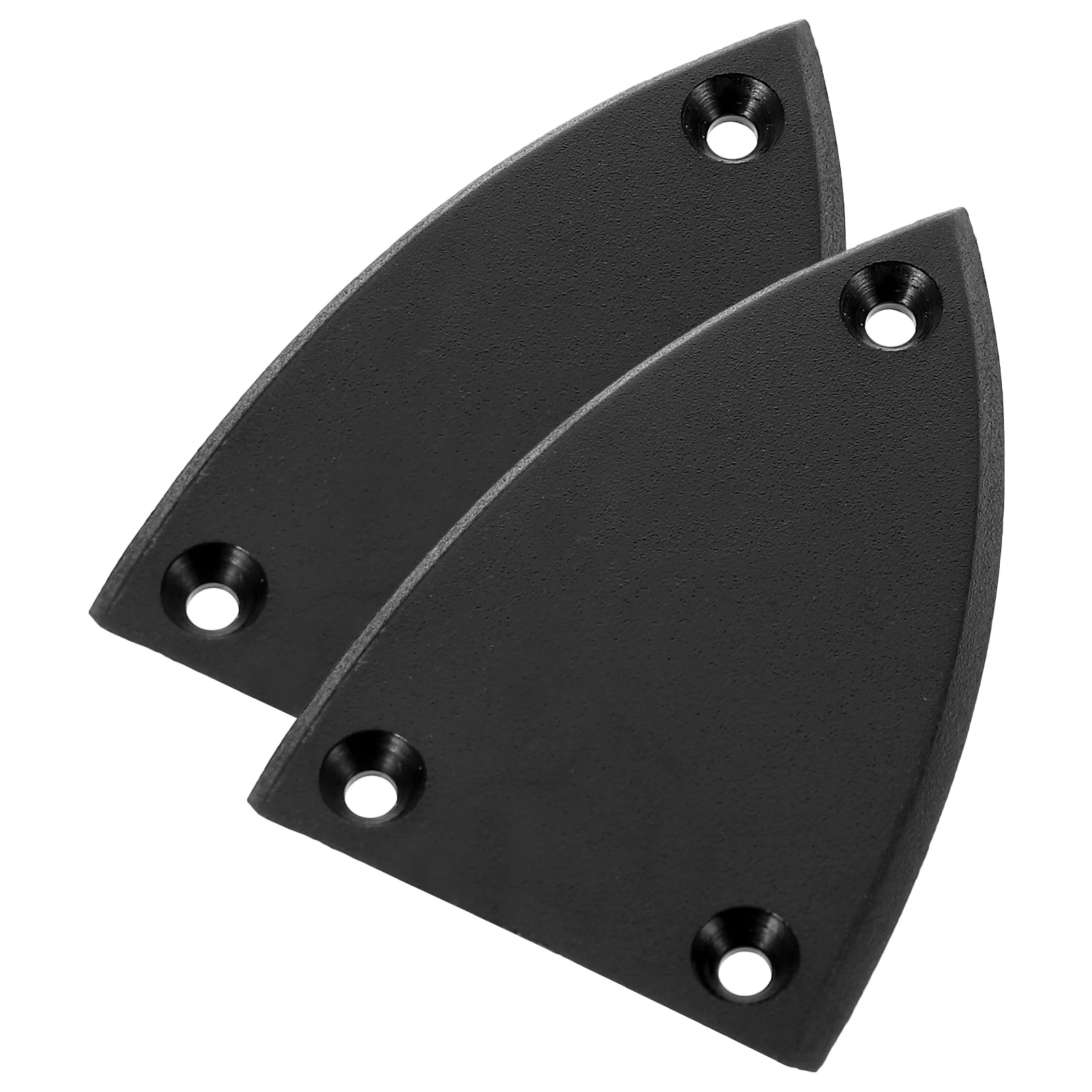 2 Pcs Guitar Tuning Lever Cover Truss Rod Plate Black Parts and Accessories Abs for Electric