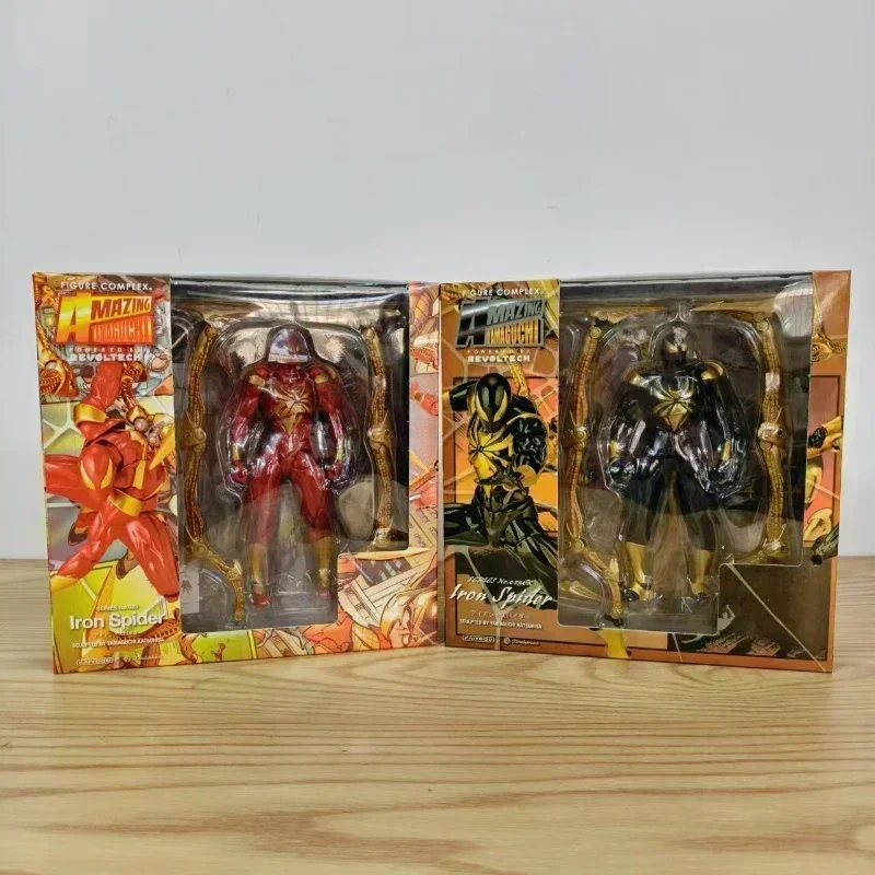 

14 см фигурка Человека-паука украшение комнаты Kaiyodo Revoltech удивительная модель Yamaguchi Коллекционная игрушка подарки на день рождения