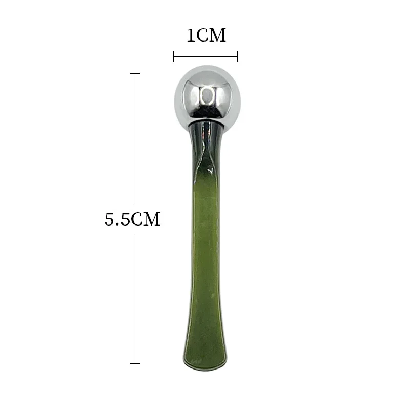 1 قطعة العين الأسطوانة عصا تدليك كريم عين قضيب التجميل ملعقة المضادة للتجاعيد الوجه ملعقة سبائك الذهب الوجه رقيقة أداة العناية بالبشرة