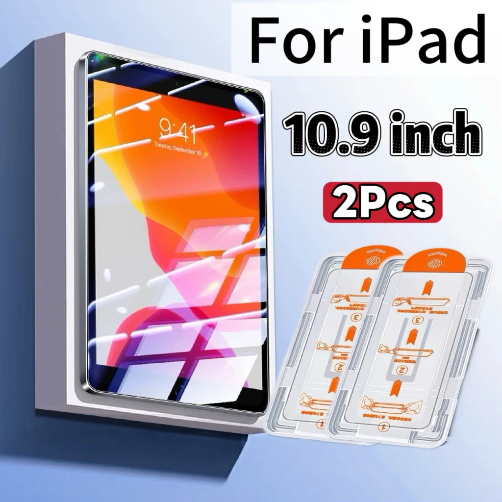 

2-Pack High-Definition Tempered Glass Screen Protector for iPad 10/11 (10.9-inch)