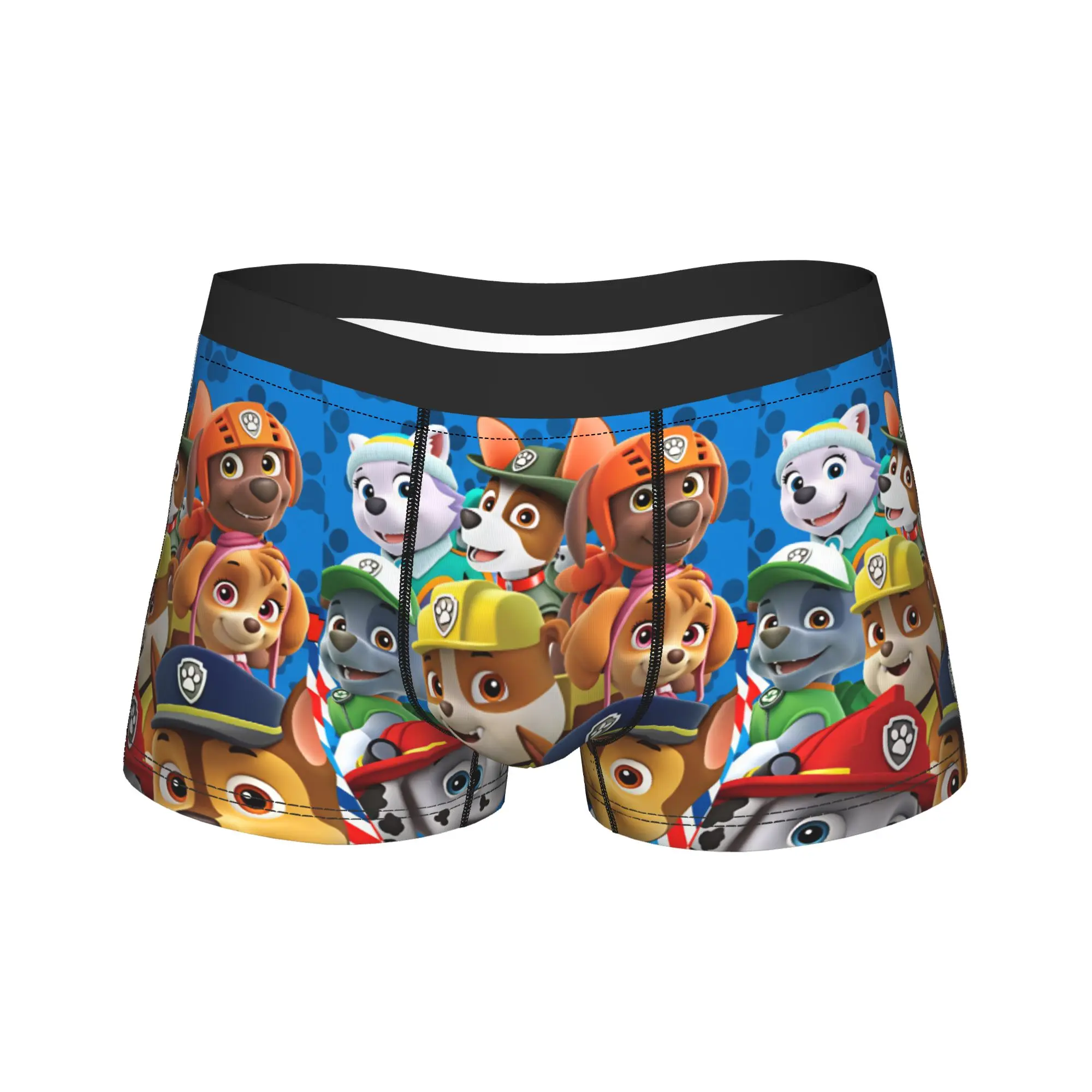 Paw Dogs Vertical Main Team Character Trunk 3D Pouch Underwear Trenky Design Shorts Briefs Soft Trend Men's Underpants Plus Size