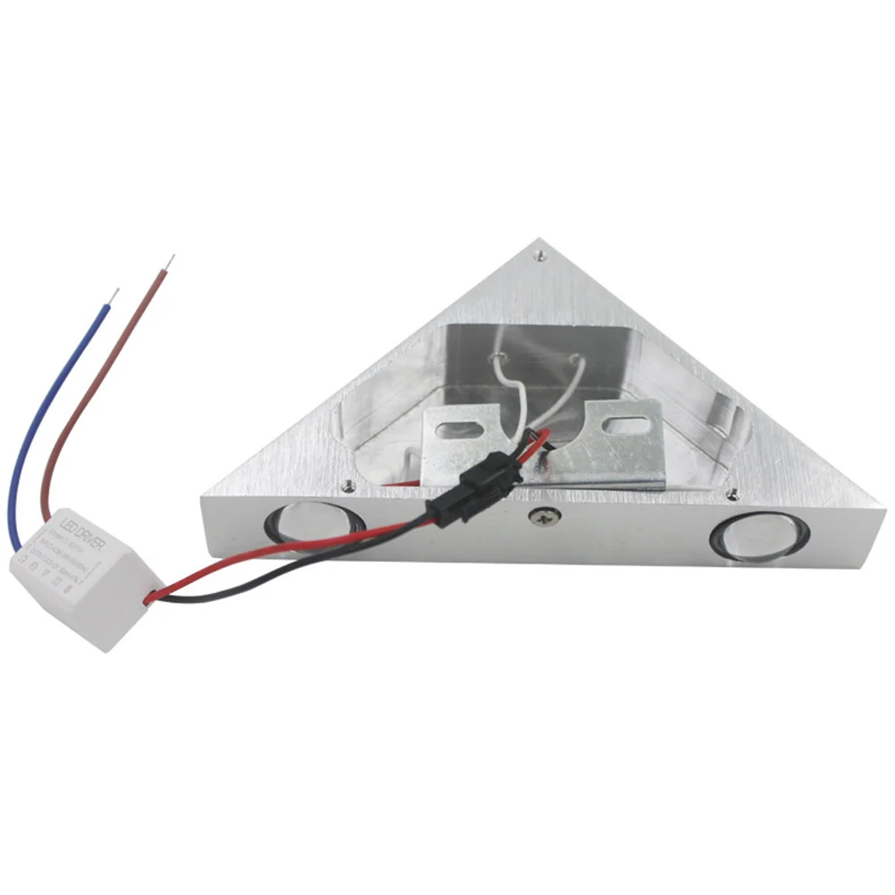 

3W Led Wall Lamp Modern Triangle Aluminum Wall Light For Bedroom Bathroom Hallway Decorative Ambient Lighting Yellow