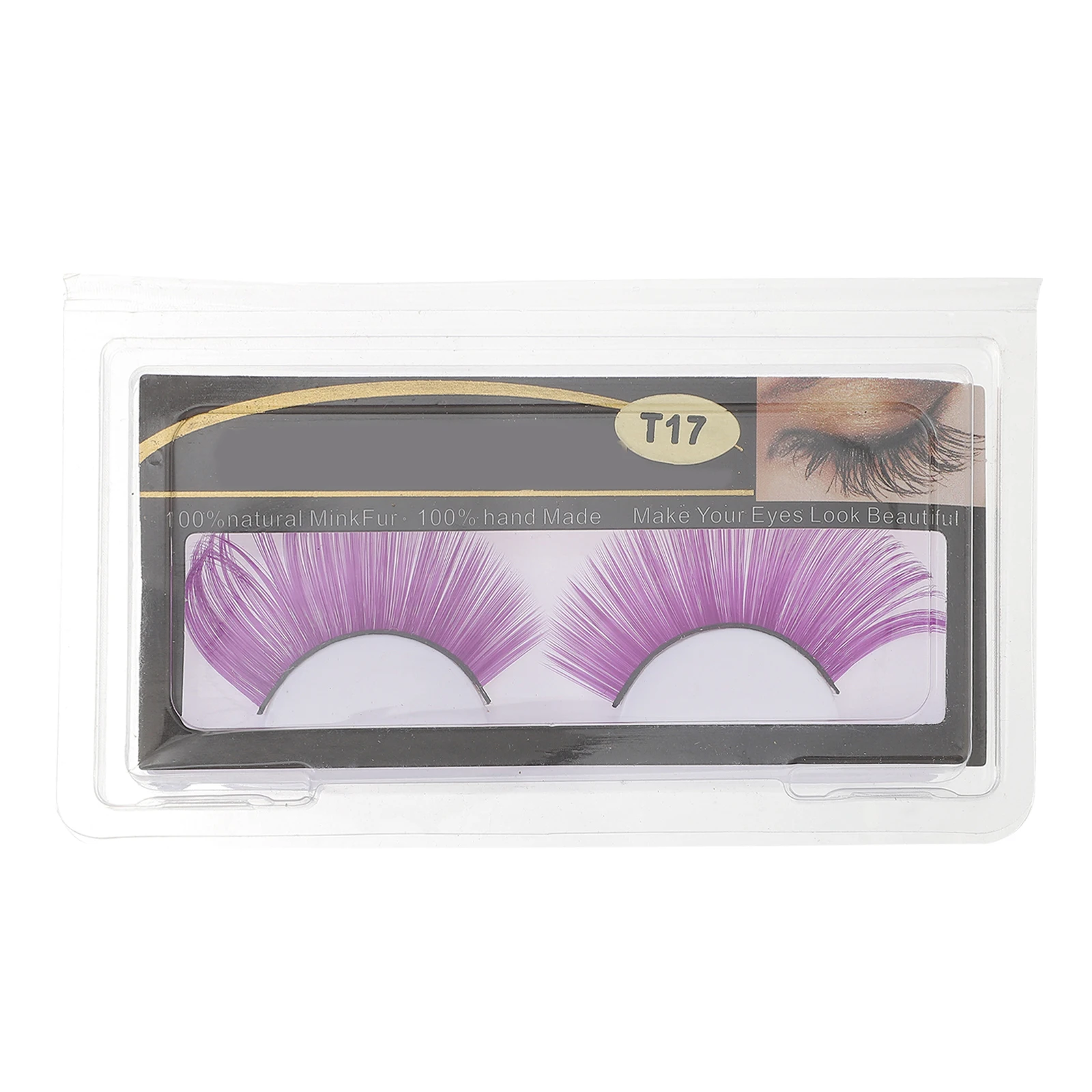 

3 Pairs Fake Eyelashes Glitter Mascara Performance Colored Dense Makeup Halloween Beautiful Safe Fiber Curly Comfortable Woman