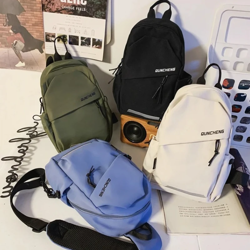Umhängetasche für Herren, Einzel-Schulter-Rucksack, Brusttasche für Damen, Fahrrad-Sporttasche, Bergsteigertasche, Jungen-Tablet-Tasche, leicht – Detail 8