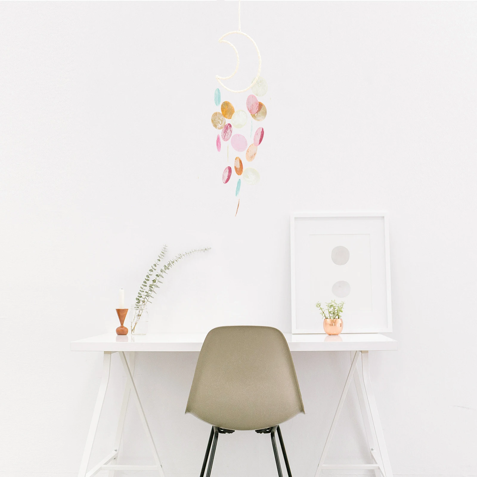 

Moon Wind Chimes Living Room Decorative Bell Decoration for Balcony Wedding Hanging