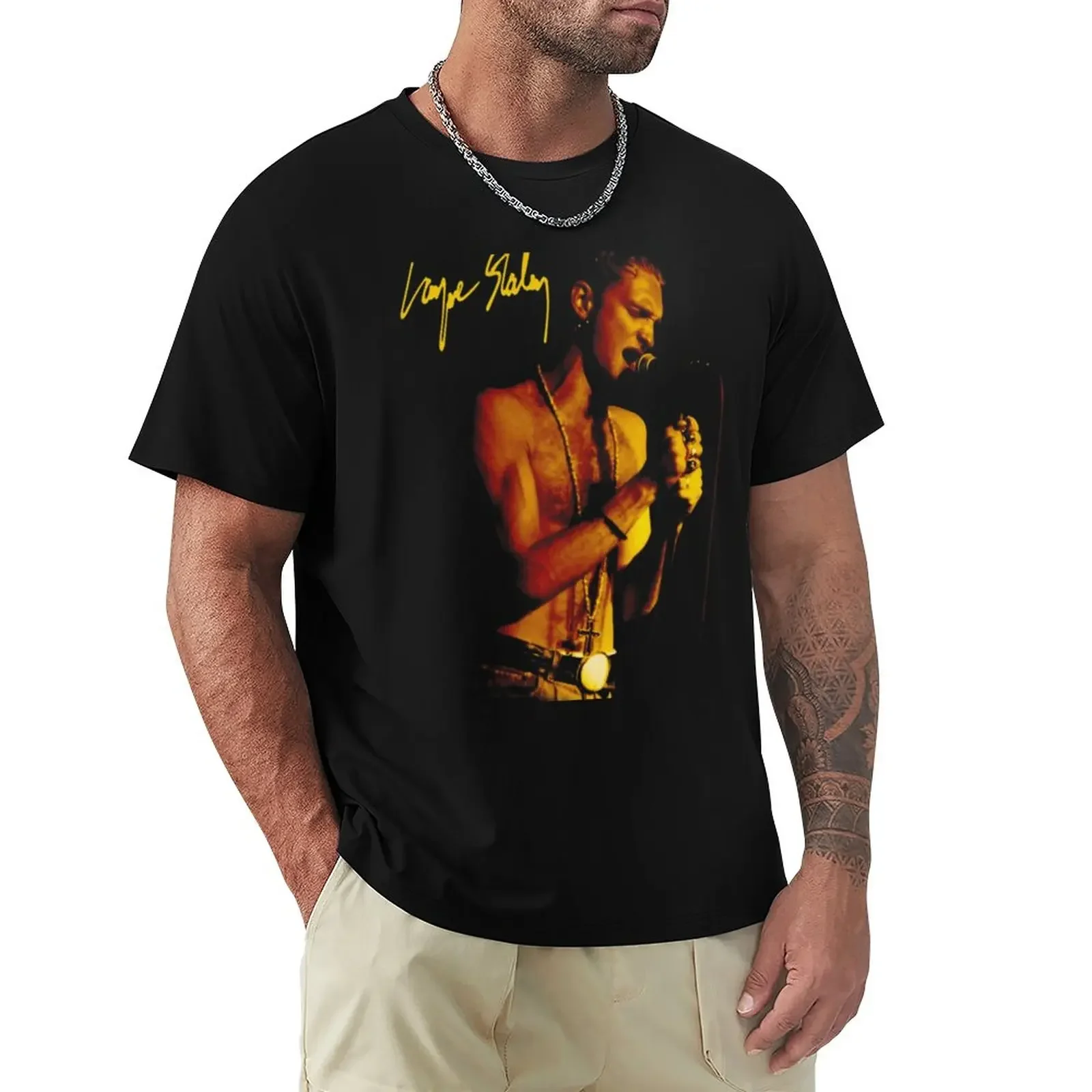 Layne Staley T-Shirt summer clothes anime plain mens t shirt