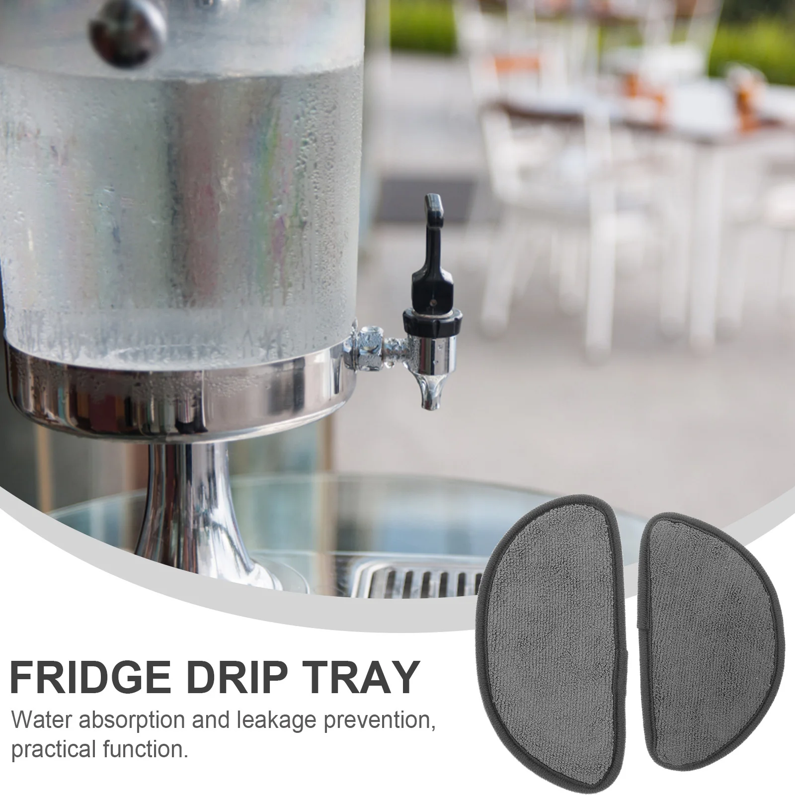 

2Pcs Absorbent Refrigerator Drip Mats Durable Mini Fridge Water Drip Trays Leak Proof Kitchen Accessories Refrigerator Mat