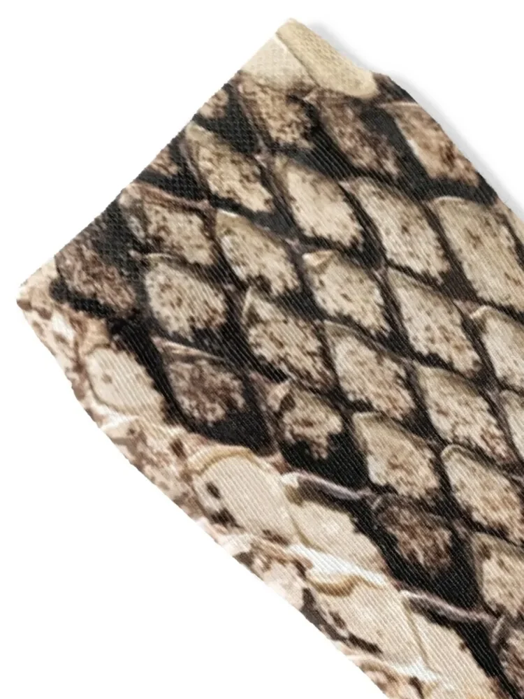 Snakeskin Print - Snake Reptile Animal Rattlesnake Socks winter thermal football snow christmas gift Socks Girl Men's