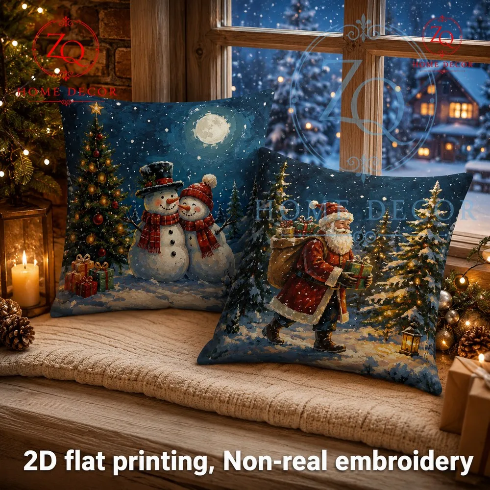 These heartwarming Christmas pillowcases with their warm  inviting Christmas theme add a touch  festive coziness to your home.