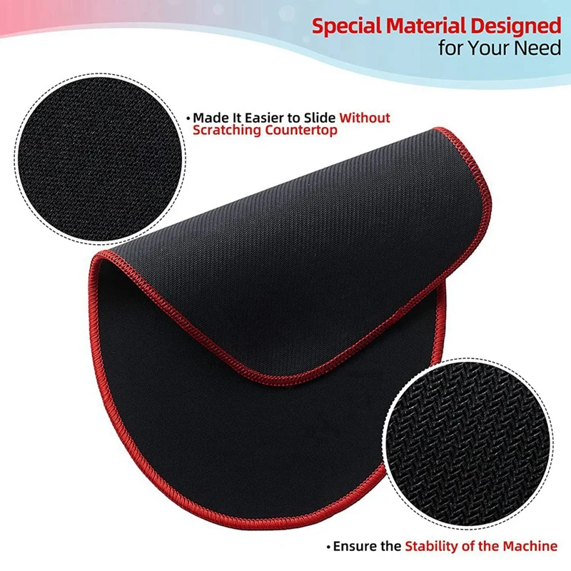 2 Pack Mixer Slider Mat For Kitchenaid 4.5-5 Qt Bowl Lift Stand Mixer, Rubber Mover Moving Matting