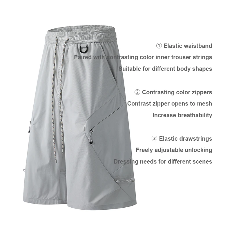 Outdoor Summer New Style Men's Cool Shorts, Breathable, Thin, Sports Trendy Bas… - Image 5