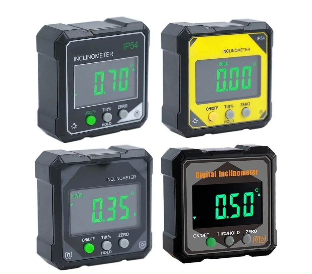 IP54 Electronic Digital Display Inclination Box Level Angle Measuring Instrument Number Strong Magnetic Digital Display TOOL