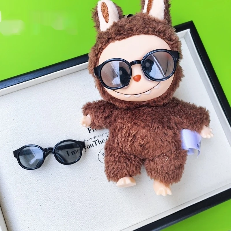 

Suitable For 15-17 Cm Ropa Labubu Doll Accessories Cute Dressing Accessories Sunglasses Creative Colored Cream Glasses Matching