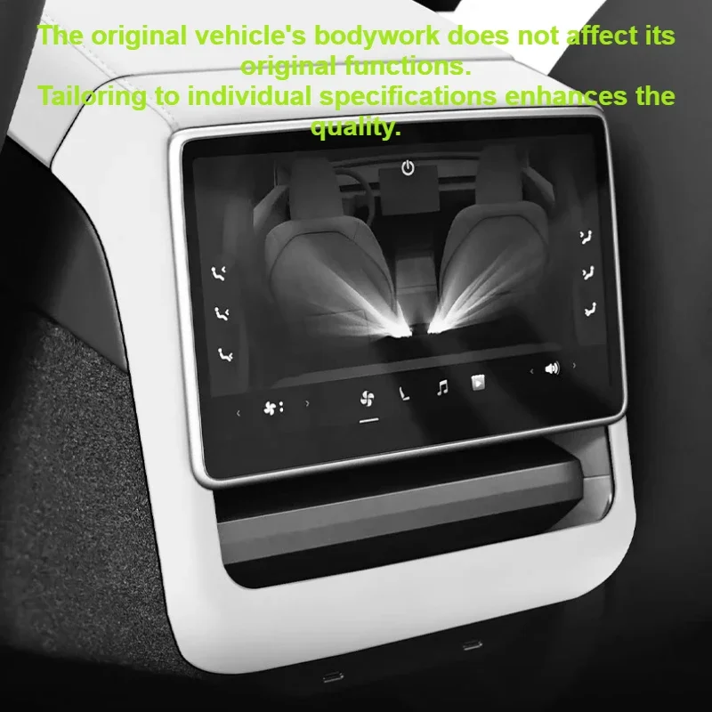 

For Tesla Model Y Juniper/Model 3 2025 Up Rear Screen Frame Ventilation Mask Protector Cover Armrest Box Cover Pad Accessories