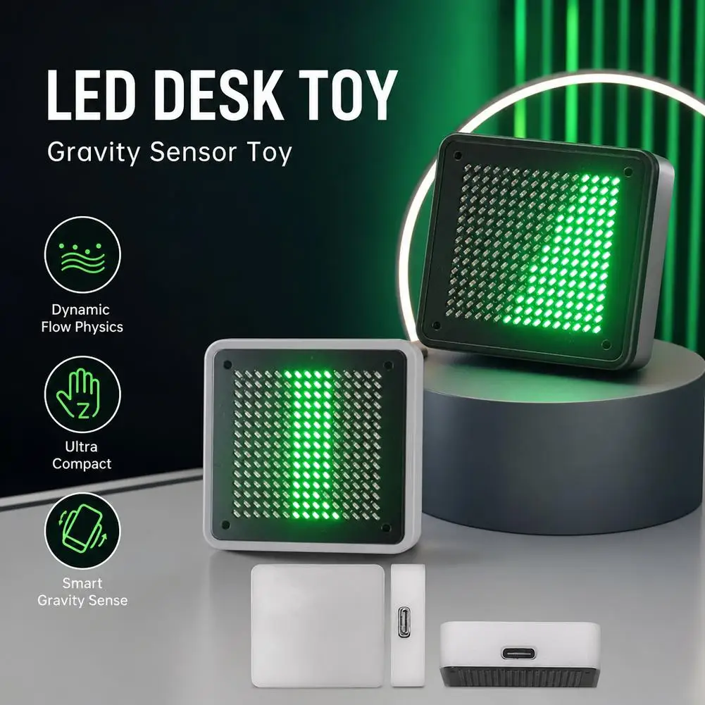 LED Fluid Simulation Toy Shake Control Funny Luminous Ornaments Mini Rechargeable Water Flow Shaking Lamp Gifts image 5