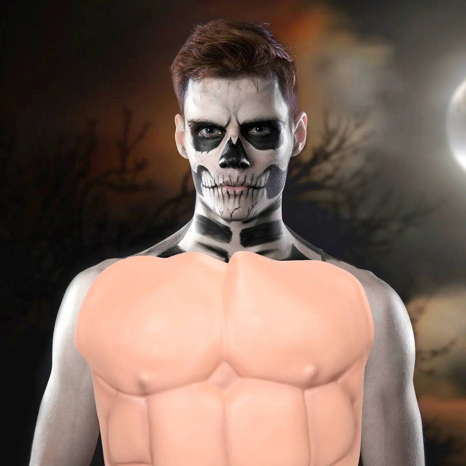 Disfraz Musculoso Realista de Hombre, Medio Cuerpo, Material Eva, Cómodo, para Halloween, Cosplay y Fiestas