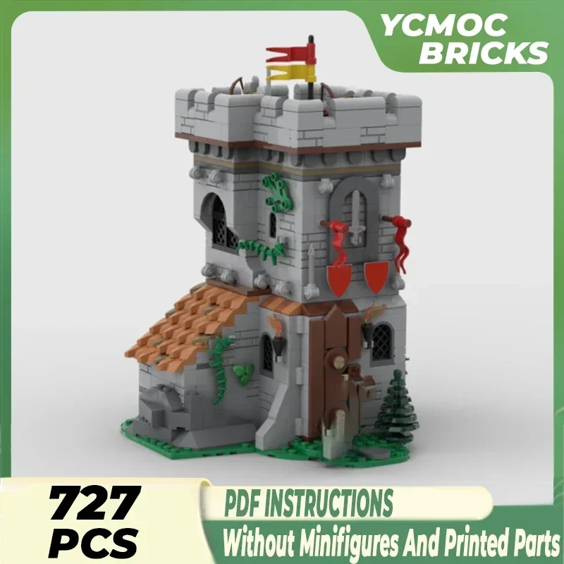 

Medieval Castle Model Moc Building Bricks Lion Knights Outpost Technology Modular Blocks Gifts Christmas Toys DIY Sets Assembly