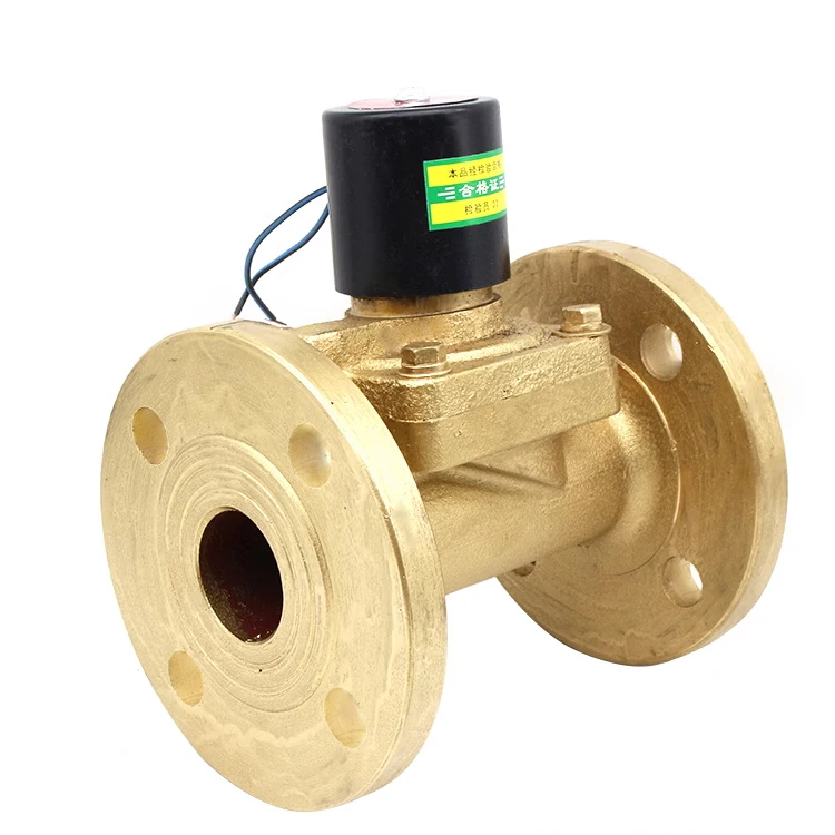 Brass Flange High Temperature And High Pressure Hydraulic Water Treatment Solenoid Valve