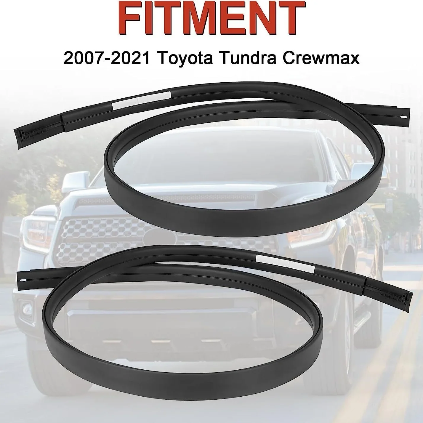 Roof trim strip for Toyota tundra Crewmax  2007-2021 SEQUOIA RIGHT & LEFT ROOF DRIP MOLDING