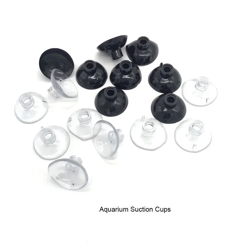 10Pcs Transparent Black Aquarium Suction Cup Air Tube Holder Sucker for Fish Tank Pump Oxygen Air Tube Fixing Clip Accessories