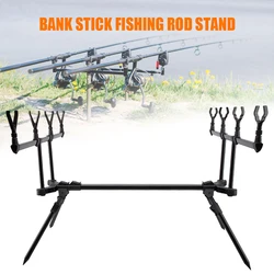 Adjustable Retractable Carp Fishing Rod Pod Stand Holder Fishing Pole Pod Stand for Fishing in Reservoirs Rivers Ponds Lakes
