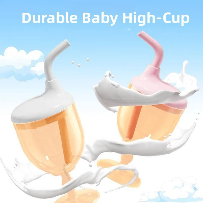 

Anti-Fall Children's High Cup Duckbill Drinking Cup Home Use Straight Water Drinking Milk Cup Wine Glass Style Milk Ju
