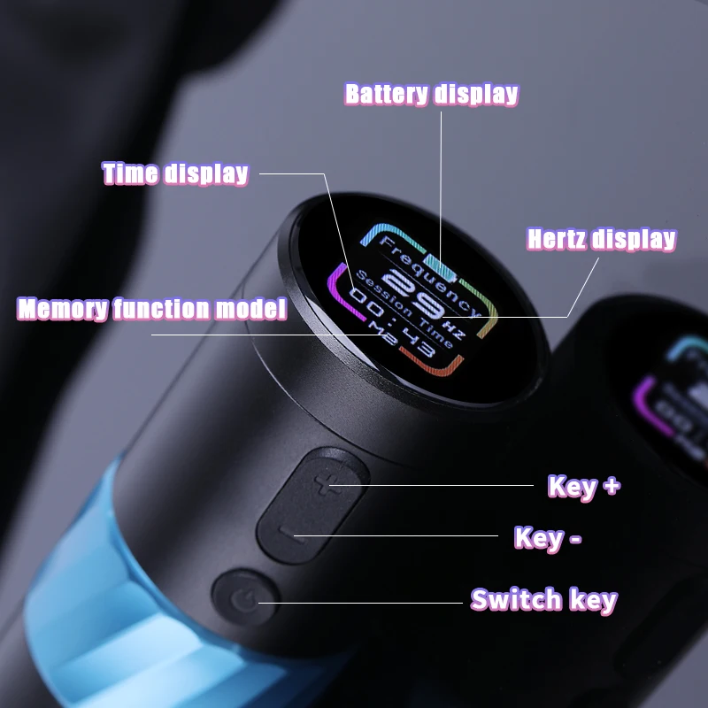 YILONG  3.5MM Stroke F9 Wireless Tattoo Machine  Coreless Hollow Cup Motor 1500MAH Battery OLED Color large Display Tattoo Pen