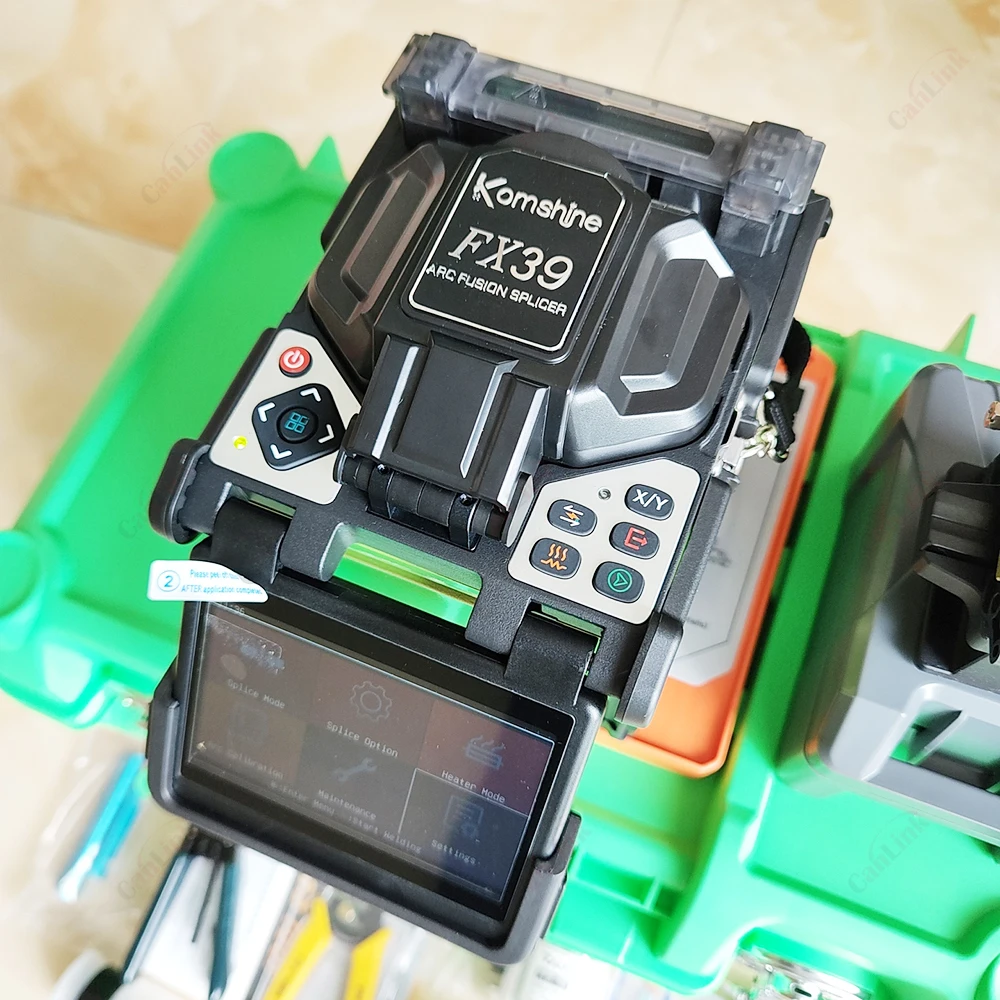 KomShine FX39 Fiber Fusion Splicer 6s Splice. 6 Motors Trunk Empalmadora De Fibra Optica Soudeuse.7800mAh Battery Capacity FTTH