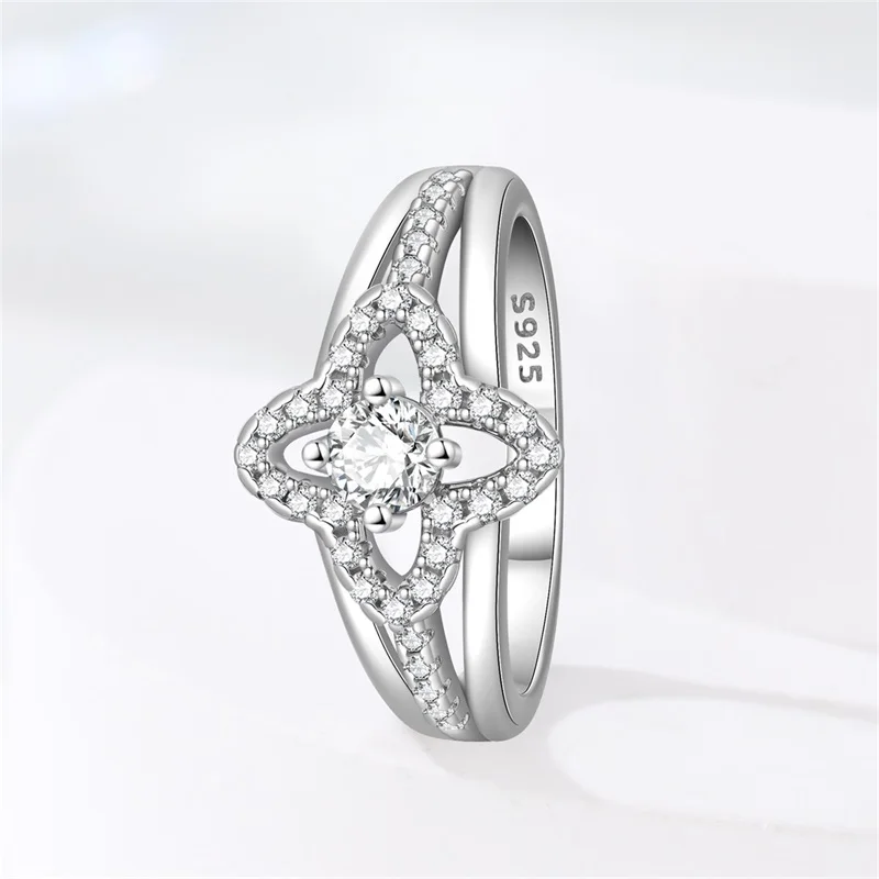 925 Sterling Silver Plain Silver Fried Dough Twists Cross Wide Rings For Women Girls Birthday Anniversary Jewelry Gifts view 4