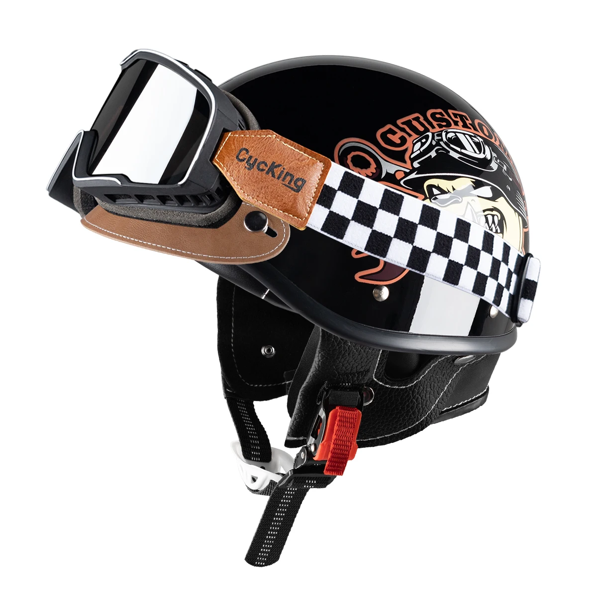

Cycking Japanese Vintage Half Helmet Open Motorcycle Helmet Scooter Skateboarding
