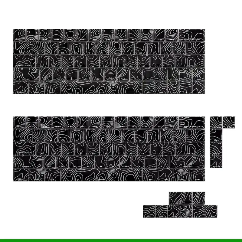 

U55C 64/74Key Contour3.0 Полупрозрачные колпачки для клавиш с боковым принтом Оригинальный профиль для 60 61