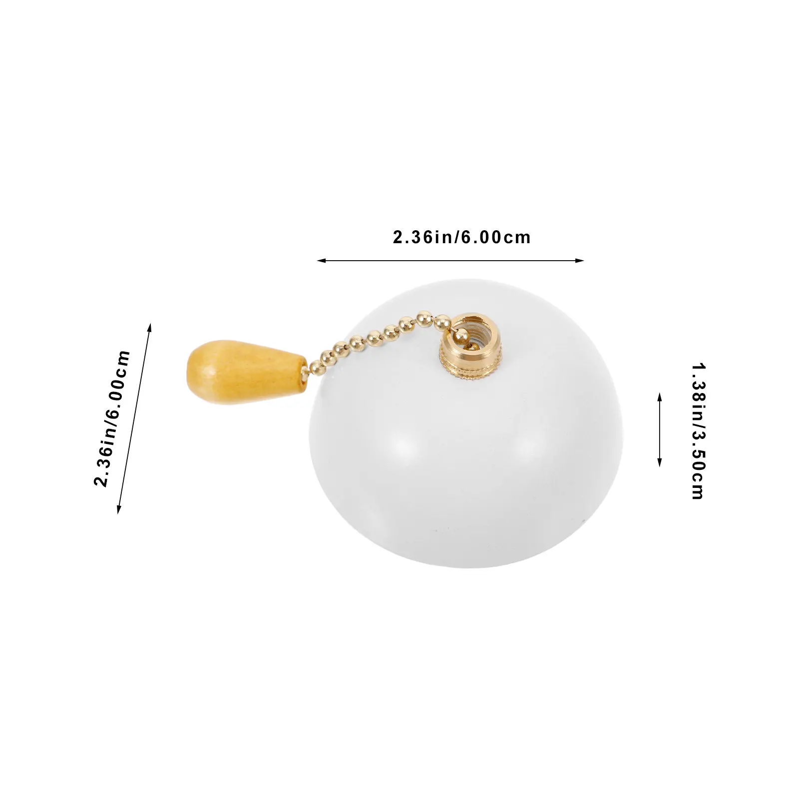 Ceiling Fan Pull Chain Extension Semicircle Decorative Light Fixture Pull Chain for Wall Lamp Bedroom Corridor Balcony