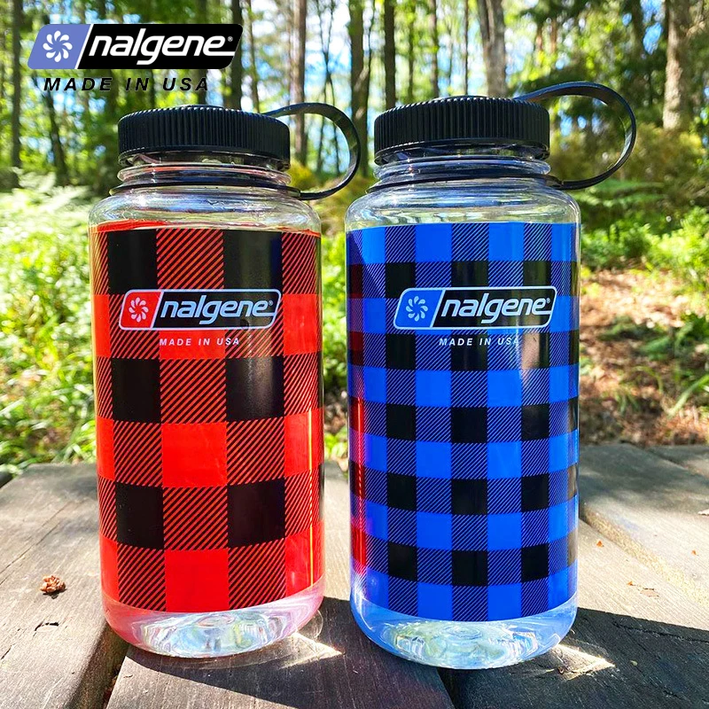 

Nalgene Wide Mouth Water Bottle 1L Durable Leakproof Sports Cup for Hiking Camping Travel Outdoor Gear Large Capacity Flask