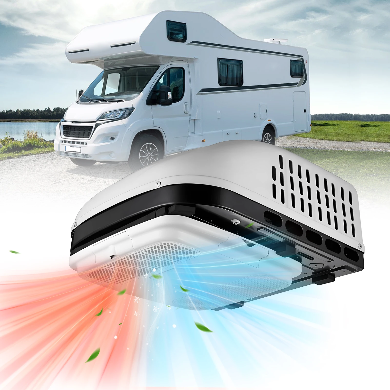 

Treeligo 15000 BTU RV Rooftop Air Conditioner 110V-115V Heating And Cooling AC Unit for Motorhome Truck Camper Van Caravan