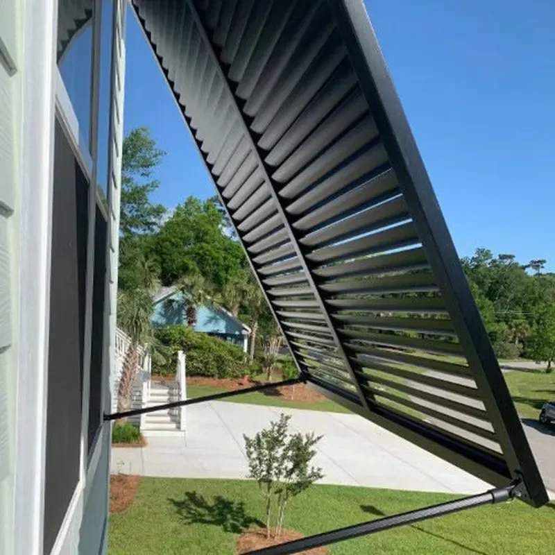 New Line Modern Outdoor Decorative Aluminium Louver Fence Panels Privacy Metal Shutters for Window