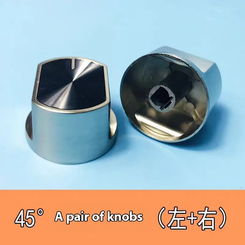 WZ-45 degrees, 1 pair Factory Direct Sales Gas Stove Switch Metal Zinc Alloy Knob Rotary Knob Switch Ignition Handle round New8M