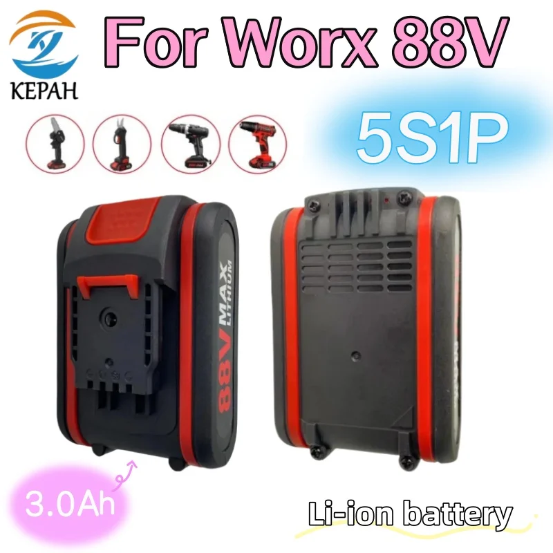 

Для Worx 88 В литий-ионный аккумулятор для высоковольтной электрической обрезочной пилы/электрической пилы для одной руки/измерительной электрической цепной пилы P108