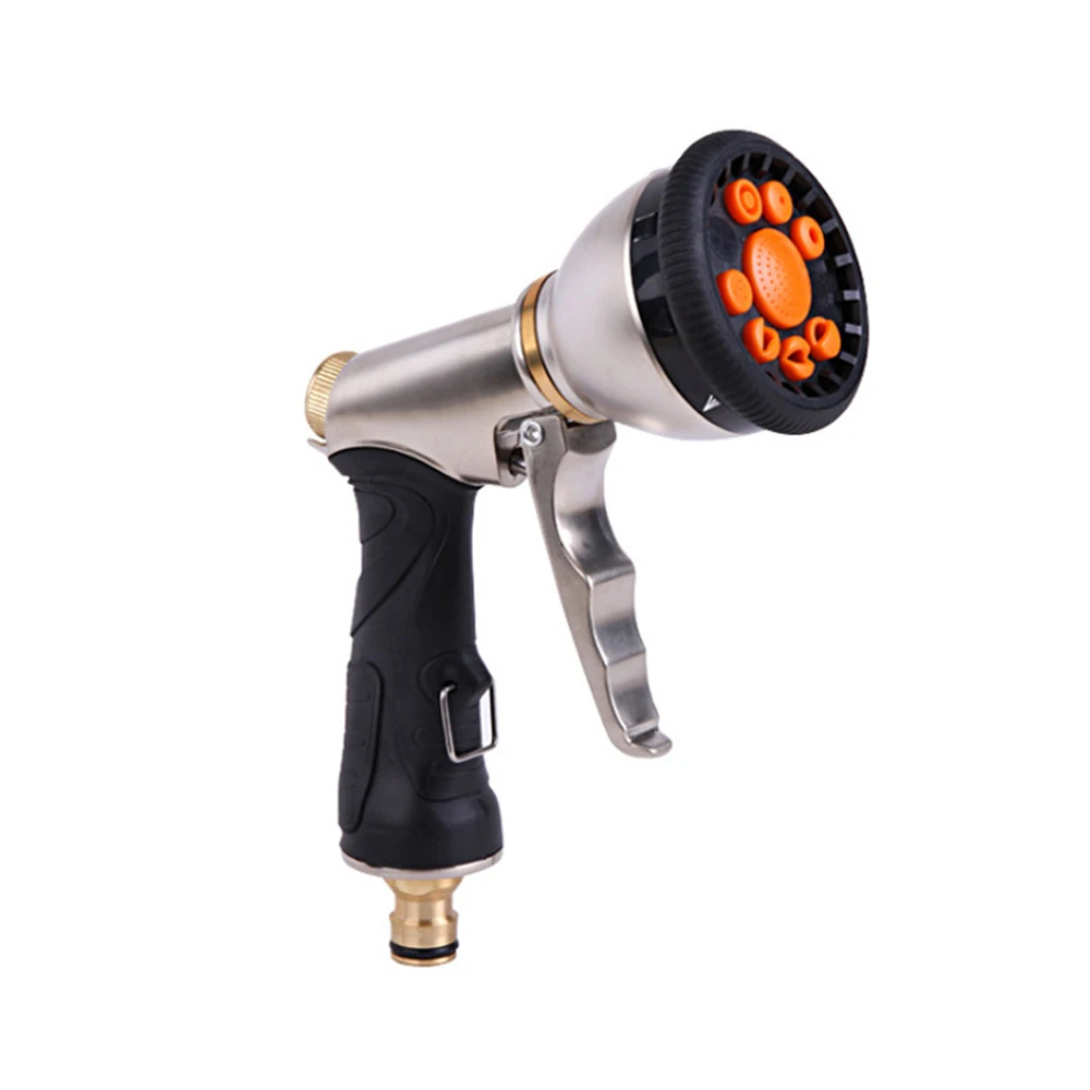 Metal High Pressure Water Gun Garden Cleaning Nozzle Adjustable Nozzle Water Gun Car Wash Water Gun Watering Gun