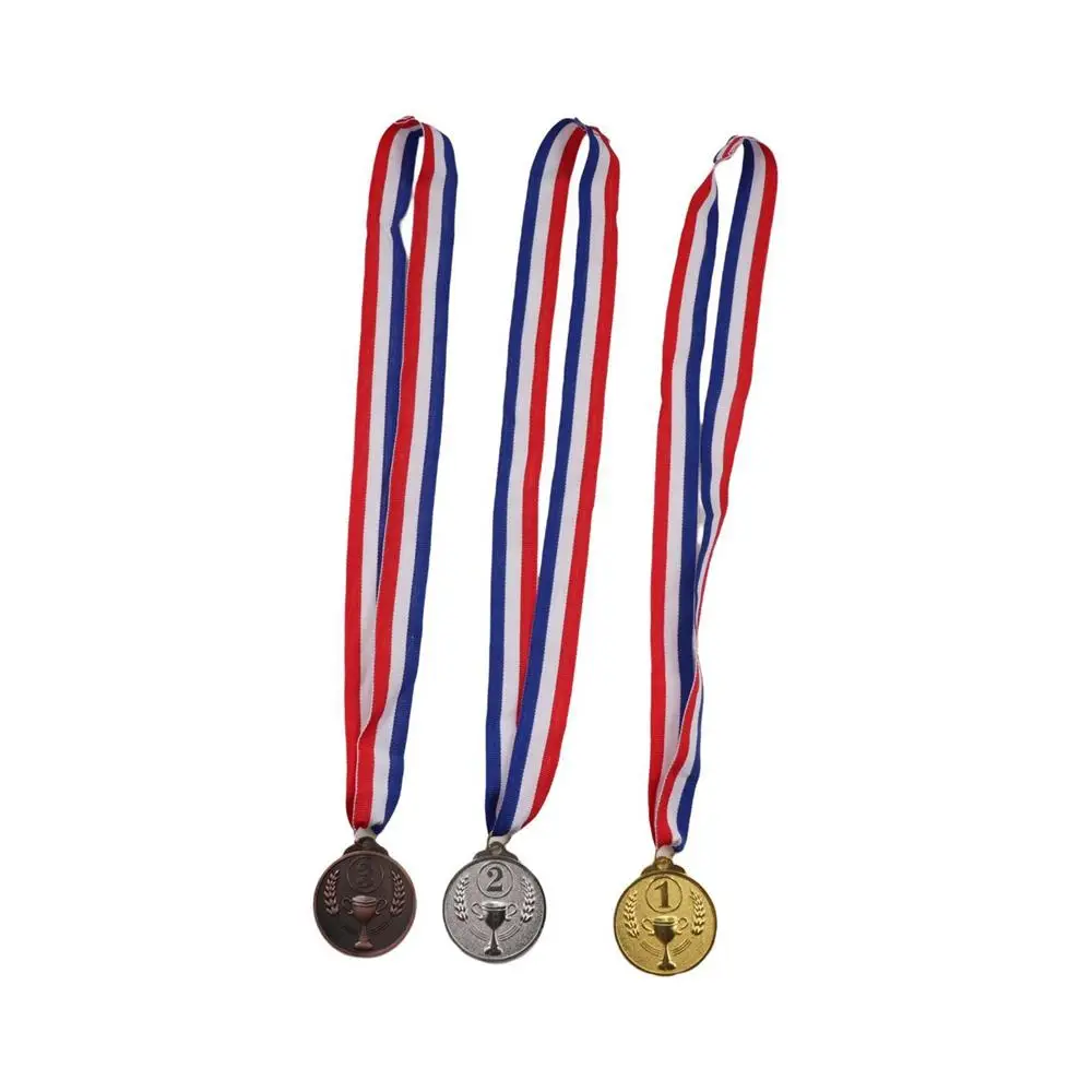 Winner Reward Gold Silver Bronze Medals Dancing Swimming Zinc Alloy Award Medals Sports Game Running Competition Rewards Prizes
